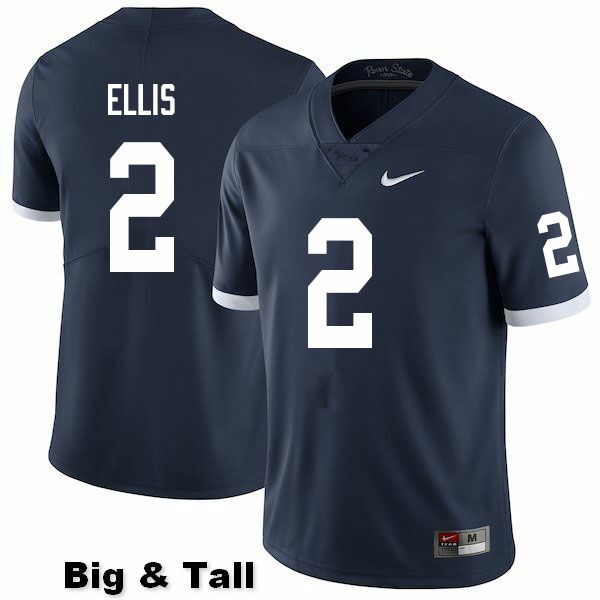 NCAA Nike Men's Penn State Nittany Lions Keaton Ellis #2 College Football Authentic Throwback Big & Tall Navy Stitched Jersey SST1098GR